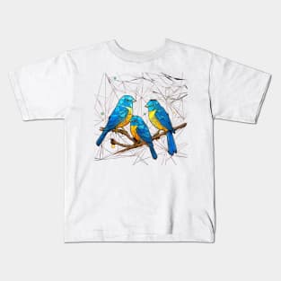 Geometric Birds Kids T-Shirt